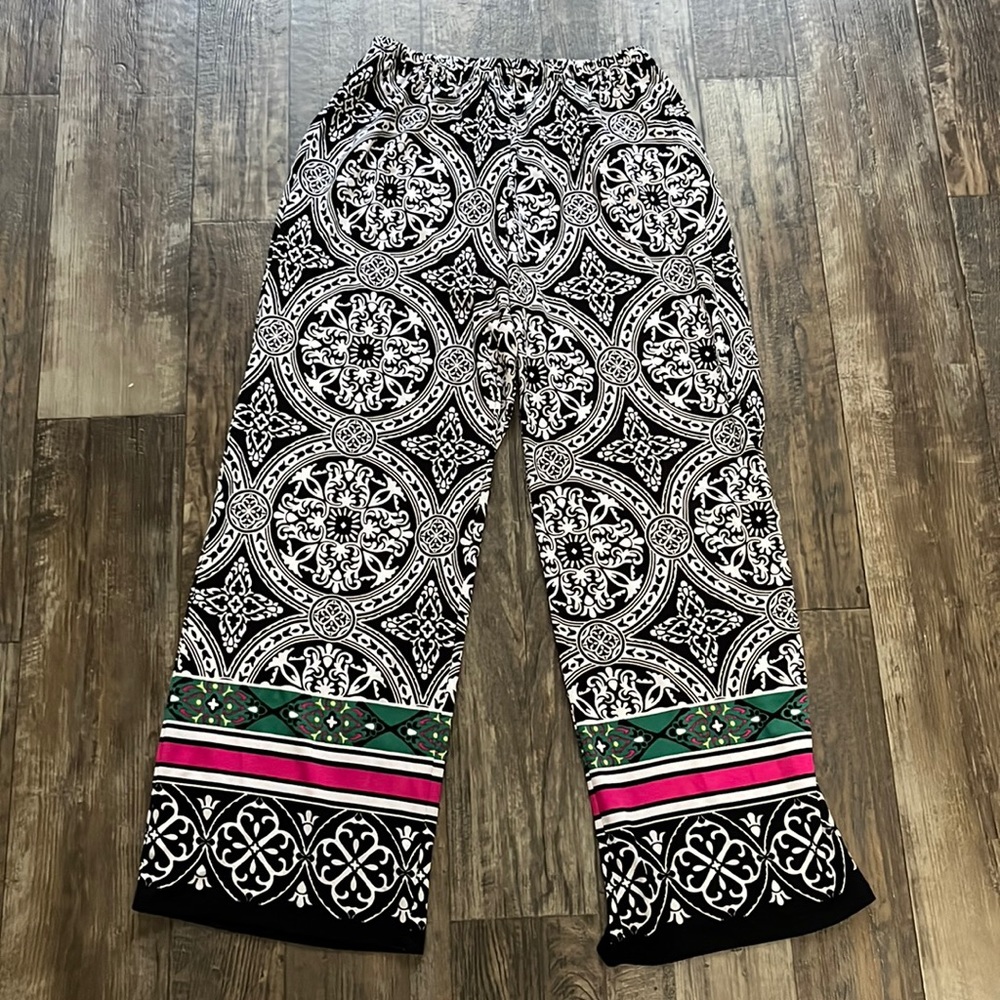 Melissa Paige Pants Palazzo Comfy Stretchy Bohemian Boho